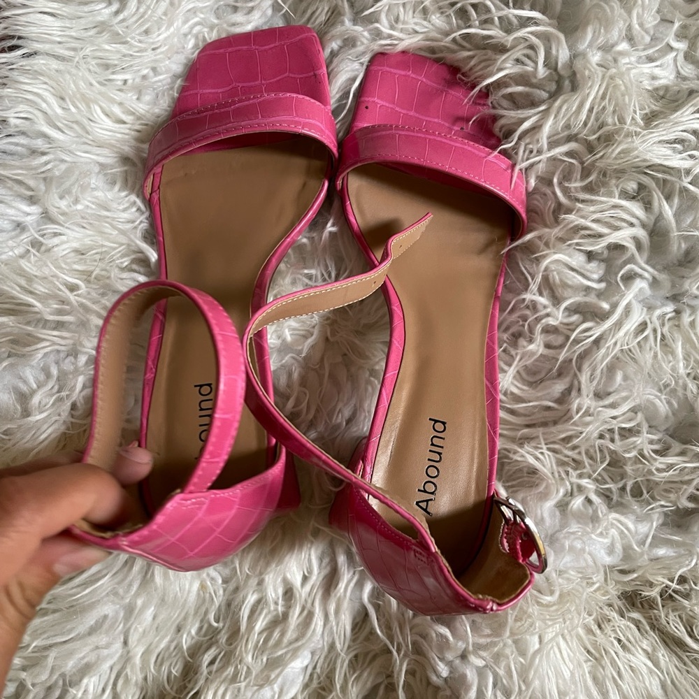 Bright pink heels